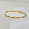Wholesale Stackable Waveshaped Diamondstudded Goldplated Stainless Steel Bracelets For Women