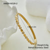 Wholesale Stackable Waveshaped Diamondstudded Goldplated Stainless Steel Bracelets For Women