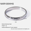 Wholesale Stackable Women's Geometric Horse Eye Rings Stainless Steel 18K Gold Plated With Diamonds
