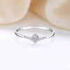 Wholesale Stacked Ring S925 Sterling Silver Simple Geometric Electroplated For Women