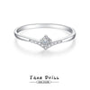 Wholesale Stacked Ring S925 Sterling Silver Simple Geometric Electroplated For Women