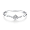 Wholesale Stacked Ring S925 Sterling Silver Simple Geometric Electroplated For Women