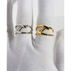 Wholesale Stacking Ring Brass Geometric Line Cross Design Electroplating For Women And Unisex