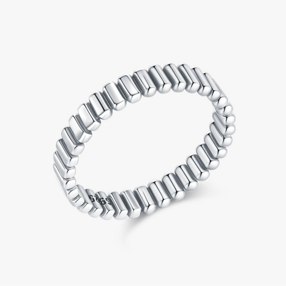 Wholesale Stacking Ring S925 Sterling Silver Retro Simple Women's Fashion Stylish Electroplated
