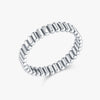 Wholesale Stacking Ring S925 Sterling Silver Retro Simple Women's Fashion Stylish Electroplated