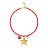Wholesale Stacking Style Heart Fivepointed Star Pendant Necklace Electroplated 18K Gold Stainless Steel For Women