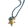 Wholesale Stacking Style Heart Fivepointed Star Pendant Necklace Electroplated 18K Gold Stainless Steel For Women
