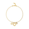 Wholesale Stacking Style Heart Fivepointed Star Pendant Necklace Electroplated 18K Gold Stainless Steel For Women