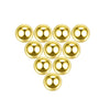 Wholesale Stainless Steel Accessories Electroplated Earrings Lip Nails Eyebrow Nails Belly Button Nails Replacement With Ball And Cone Shapes
