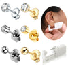 Wholesale Stainless Steel And Ceramic Ear Piercing Artifact With Geometric Design And Electroplating Treatment