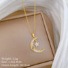 Wholesale Stainless Steel And Copper Animal Zodiac Pattern Luxury Style Fashionable Full Diamond Necklace Unisex Clavicle Chain