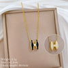 Wholesale Stainless Steel And Copper Animal Zodiac Pattern Luxury Style Fashionable Full Diamond Necklace Unisex Clavicle Chain