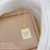 Wholesale Stainless Steel And Copper Animal Zodiac Pattern Luxury Style Fashionable Full Diamond Necklace Unisex Clavicle Chain