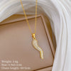 Wholesale Stainless Steel And Copper Animal Zodiac Pattern Luxury Style Fashionable Full Diamond Necklace Unisex Clavicle Chain