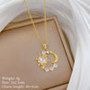Wholesale Stainless Steel And Copper Animal Zodiac Pattern Luxury Style Fashionable Full Diamond Necklace Unisex Clavicle Chain