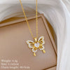 Wholesale Stainless Steel And Copper Animal Zodiac Pattern Luxury Style Fashionable Full Diamond Necklace Unisex Clavicle Chain