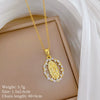 Wholesale Stainless Steel And Copper Animal Zodiac Pattern Luxury Style Fashionable Full Diamond Necklace Unisex Clavicle Chain