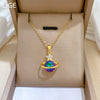 Wholesale Stainless Steel And Copper Geometric Star Galaxy Cartoon Style Pendant Necklace Unisex Allmatch Clavicle Chain
