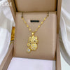 Wholesale Stainless Steel And Copper Light Luxurious Geometric Star Cat Zircon Full Diamond Pendant Necklace Unisex