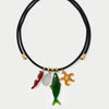 Wholesale Stainless Steel And Copper Multipendant Necklace With Animal Zodiac And Geometric Patterns Vacuum Plated