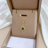 Wholesale Stainless Steel And Copper Necklace With Geometric Pattern For Women Light Luxury Elegant Gorgeous Design