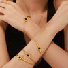 Wholesale 316L Stainless Steel And Fritillary Open Bracelet With Pvd Plating Simple And Minimalist Style