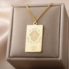 Wholesale Stainless Steel And Gold Twelve Constellations Animals Zodiac Tarot Totem Pendant Necklace With Electroplating