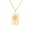 Wholesale Stainless Steel And Gold Twelve Constellations Animals Zodiac Tarot Totem Pendant Necklace With Electroplating