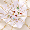 Wholesale Stainless Steel And Imitation Pearl Water Drop Clavicle Necklace Electroplated For Women