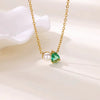 Wholesale Stainless Steel And Imitation Pearl Water Drop Clavicle Necklace Electroplated For Women