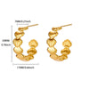 Wholesale Stainless Steel And Pearl Mini Flower Fivepointed Star Pendant Earrings Set With Electroplating