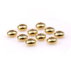 Wholesale Stainless Steel And Silicone Adjustable Necklace With Abacus Beads Electroplated Simple Geometric Glossy Diy Jewelry Accessories