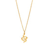 Wholesale Stainless Steel And Titanium Steel Animals Style Geometric Snake Pendant Necklace With Ball Chain 18K Gold Plated Jewelry For Women