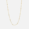 Wholesale Stainless Steel And Titanium Steel Ball Chain Geometric Round Knot Gold Plated Necklace For Women