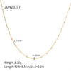 Wholesale Stainless Steel And Titanium Steel Ball Chain Geometric Round Knot Gold Plated Necklace For Women