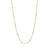 Wholesale Stainless Steel And Titanium Steel Ball Chain Geometric Round Knot Gold Plated Necklace For Women