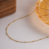 Wholesale Stainless Steel And Titanium Steel Ball Chain Geometric Round Knot Gold Plated Necklace For Women