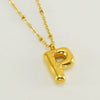Wholesale 316L Stainless Steel And 316L Stainless Steel Bead Chain Women's English Letter Pendant Necklace With Ins Style And Electroplating