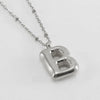 Wholesale 316L Stainless Steel And 316L Stainless Steel Bead Chain Women's English Letter Pendant Necklace With Ins Style And Electroplating