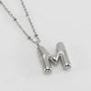 Wholesale 316L Stainless Steel And 316L Stainless Steel Bead Chain Women's English Letter Pendant Necklace With Ins Style And Electroplating