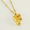 Wholesale 316L Stainless Steel And 316L Stainless Steel Bead Chain Women's English Letter Pendant Necklace With Ins Style And Electroplating
