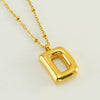 Wholesale 316L Stainless Steel And 316L Stainless Steel Bead Chain Women's English Letter Pendant Necklace With Ins Style And Electroplating