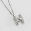 Wholesale 316L Stainless Steel And 316L Stainless Steel Bead Chain Women's English Letter Pendant Necklace With Ins Style And Electroplating