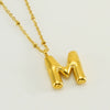 Wholesale 316L Stainless Steel And 316L Stainless Steel Bead Chain Women's English Letter Pendant Necklace With Ins Style And Electroplating