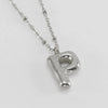 Wholesale 316L Stainless Steel And 316L Stainless Steel Bead Chain Women's English Letter Pendant Necklace With Ins Style And Electroplating