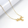 Wholesale Stainless Steel And Titanium Steel Constellation Fashion Necklace With Electroplated 18K Gold Treatment