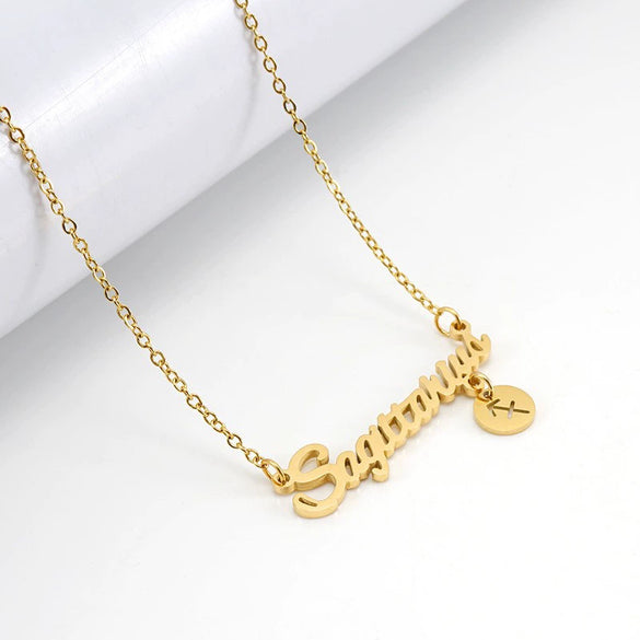 Wholesale Stainless Steel And Titanium Steel Constellation Fashion Necklace With Electroplated 18K Gold Treatment