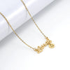 Wholesale Stainless Steel And Titanium Steel Constellation Fashion Necklace With Electroplated 18K Gold Treatment
