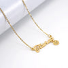 Wholesale Stainless Steel And Titanium Steel Constellation Fashion Necklace With Electroplated 18K Gold Treatment