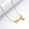 Wholesale Stainless Steel And Titanium Steel Constellation Fashion Necklace With Electroplated 18K Gold Treatment